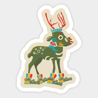 Aztec Deer Mazatl Sticker